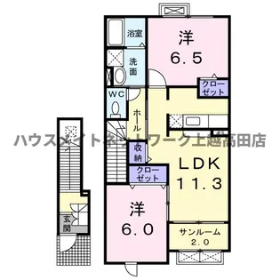 ブランシェス【2階】の間取り