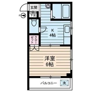 ハイツ リバーランド【4階】の間取り