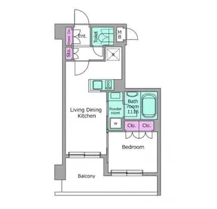 東京都墨田区立川4【マンション】の間取り
