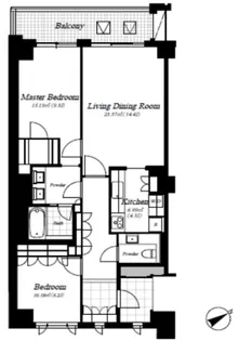 麻布第一マンションズ【4階】の間取り