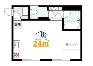 ラビングビル【2階】の間取り