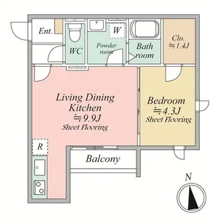 MOCXION KYODO【2階】の間取り