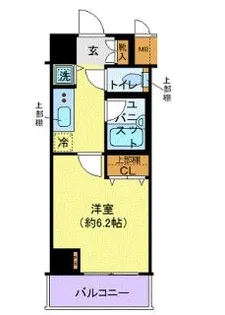 コンシェリア・デュー勝どき【2階】の間取り