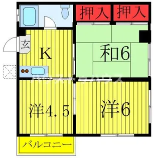 サンライズコーポ【4階】の間取り