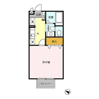 サフラン B【1階】の間取り