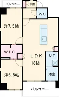 コモレビスクエア名駅北【9階】の間取り