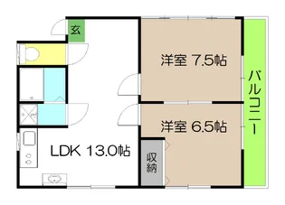 あけぼのハイツ【3階】の間取り