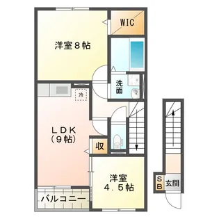 クレールカルチェVI【2階】の間取り