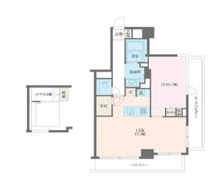 MFPRコート麻布十番【8階】の間取り