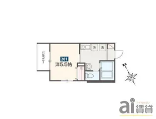 東京都東村山市本町3【アパート】の間取り
