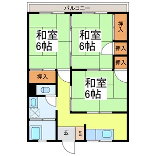 ヒマワリマンション2【2階】の間取り