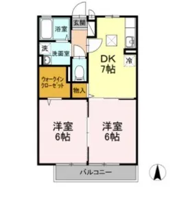 グランシャリオ・B【1階】の間取り