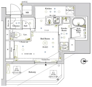 LUMEED南千住【1階】の間取り