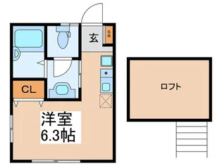 アヴァンセ立石II【2階】の間取り
