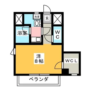KT FLAT【2階】の間取り