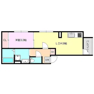 パークテラス淡路【3階】の間取り