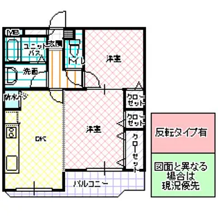 ピアステージ勝田【1階】の間取り