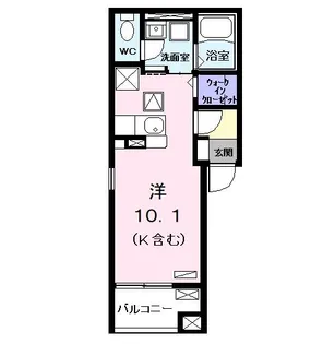 カーサ カメジマ【1階】の間取り