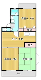 シャローネ星【3階】の間取り