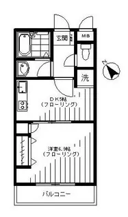 エターナル文京【4階】の間取り