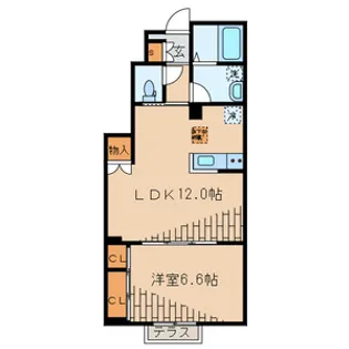エルカーサHDK【1階】の間取り