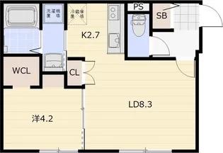 Noble Vista Eni (ノーブル ビスタ エニ)【1階】の間取り