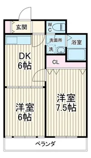 パテンザ石井【2階】の間取り