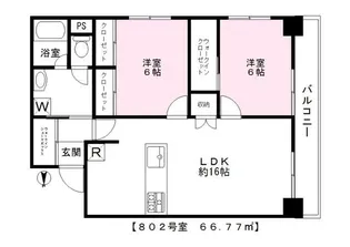 錦糸町一重ローヤルコーポ【8階】の間取り