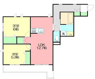 メゾンコンフォールII【2階】の間取り