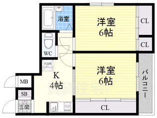エレガンス5【3階】の間取り