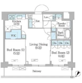 NIIYA平和台【2階】の間取り
