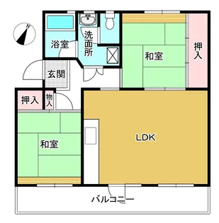 小室ハイランドB-3号棟【3階】の間取り