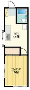 ピースハイツ久米川【2階】の間取り