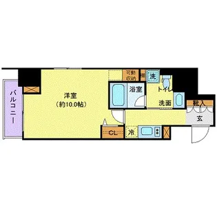 グランドコンシェルジュ六本木【11階】の間取り