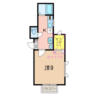 クレスト【2階】の間取り