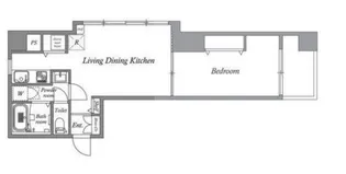 オーパスホームズ芝公園【3階】の間取り