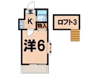 アパートメント東夏山【1階】の間取り