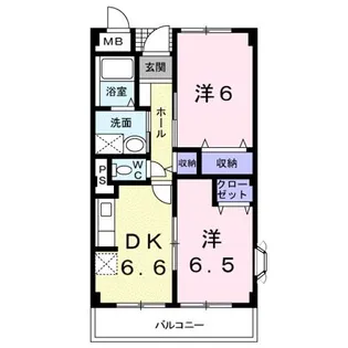 ニューマリッチ東深津【3階】の間取り