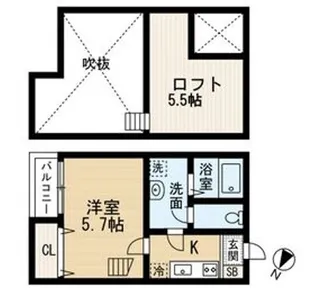 ラミアカーサ【2階】の間取り