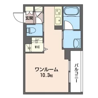 クオリスタ蘇我【2階】の間取り