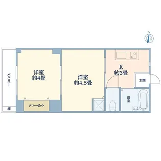 九十九マンション【2階】の間取り