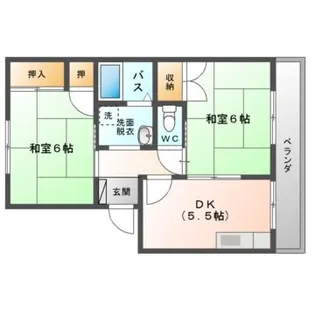 タウンコート守口A・B・C棟【1階】の間取り