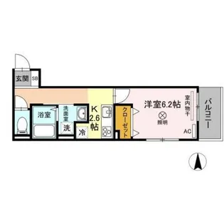 リッツ レジデンス B棟【3階】の間取り