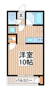 パレスベルフォン【1階】の間取り