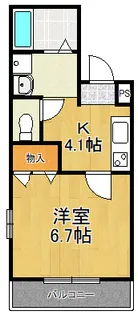 ウィンディ多摩川【2階】の間取り