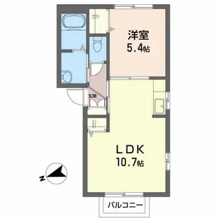 フォンティーヌ国見【2階】の間取り