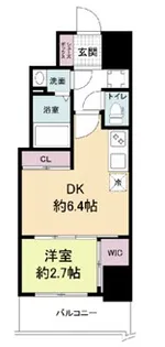 セレニテ桜川駅前プリエ【11階】の間取り