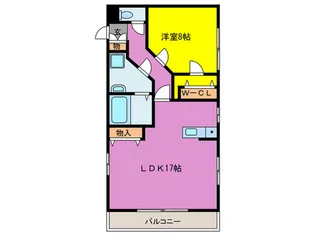 ひまわり東貝塚【1階】の間取り