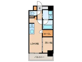 メイクスアート名駅WEST【1階】の間取り