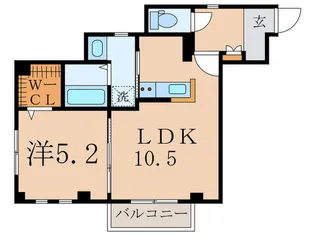 レジデンス白鷺【1階】の間取り
